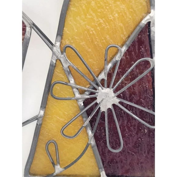 Handmade Stained Glass Suncatcher Tea Pot Kettle Watering Can Vintage - Picture 8 of 10